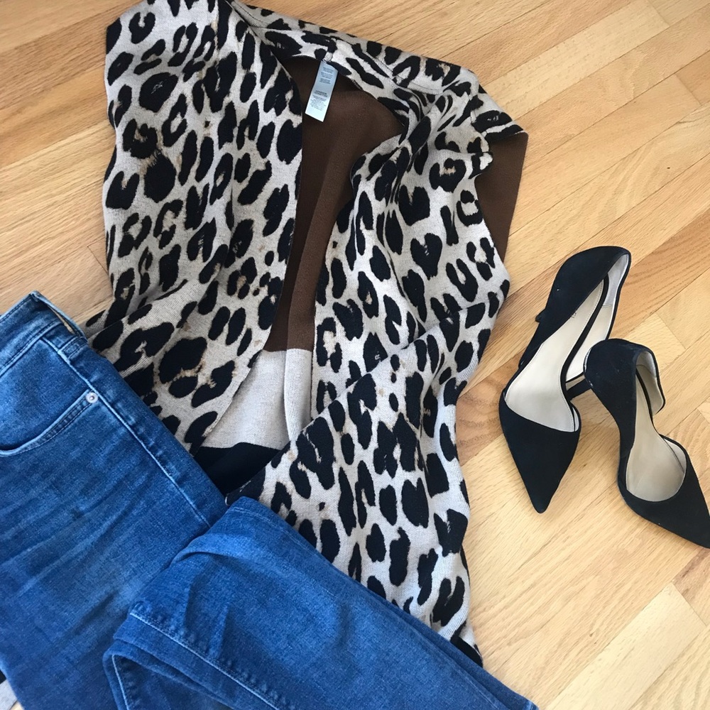 Reversible Cheetah/stripe vest